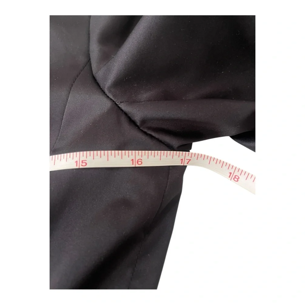 White House Black Market Black Trench Coat Size 00 - Picture 8 of 15